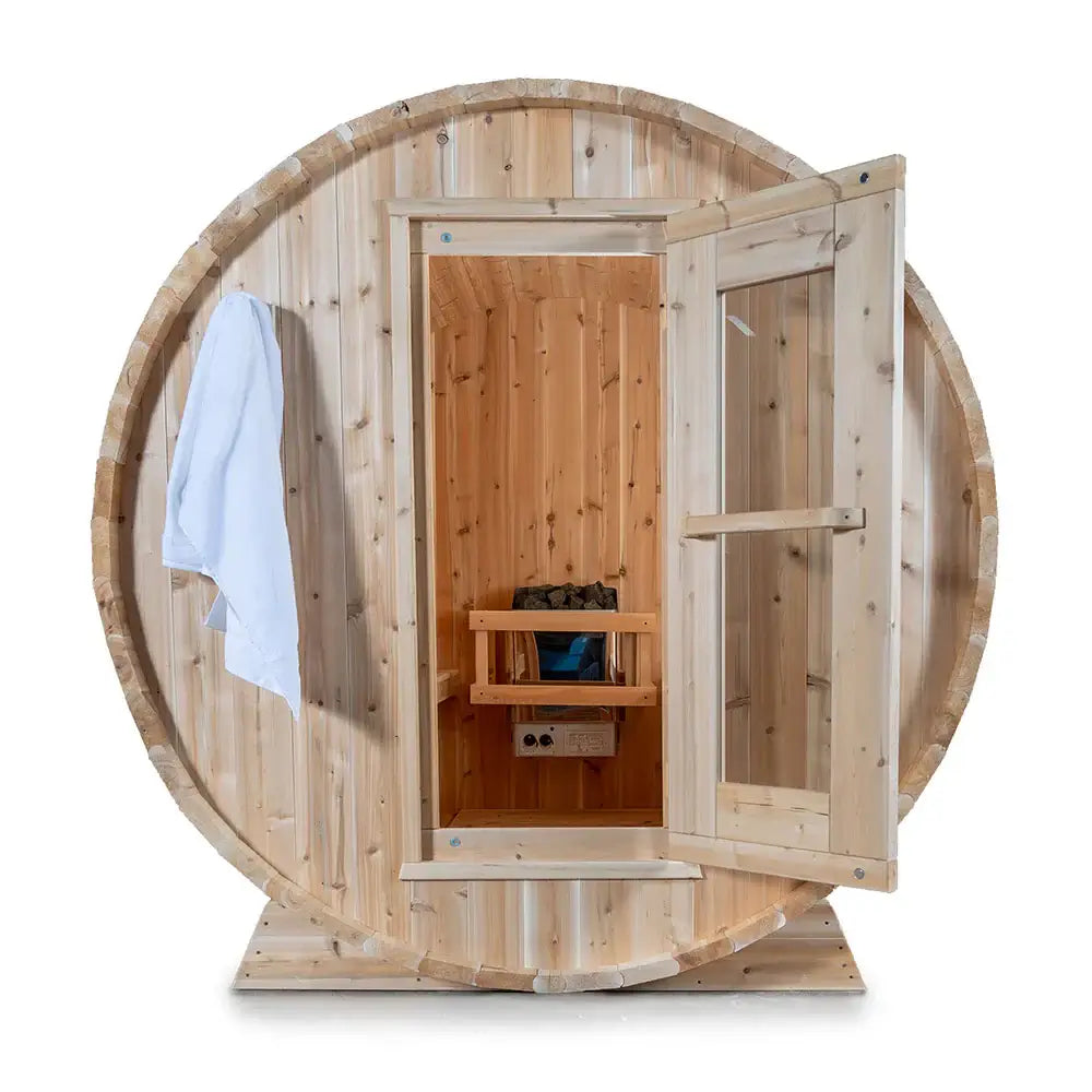 Dundalk Leisurecraft Canadian Timber 4-Person Harmony Barrel Sauna | CTC22W