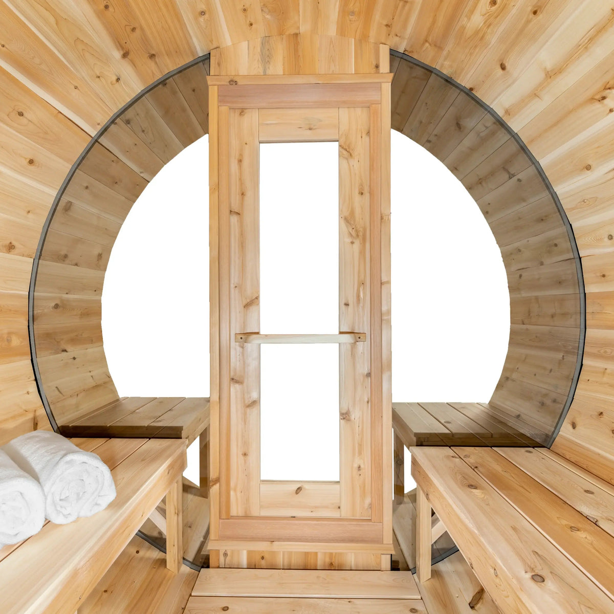 Dundalk Leisurecraft Canadian Timber 6-Person Tranquility MP Barrel Sauna | CTC2345MP