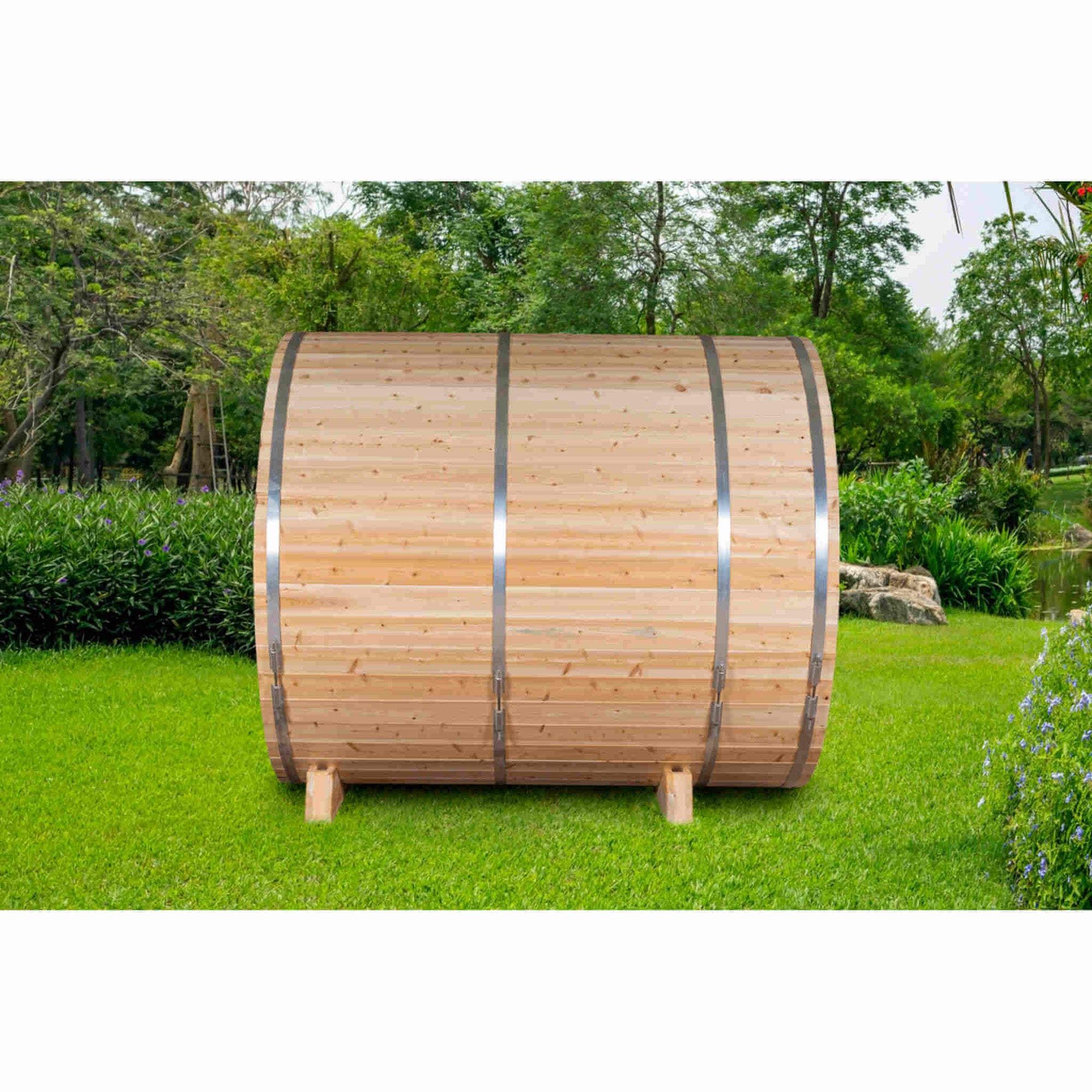 Dundalk Leisurecraft Canadian Timber 6-Person Tranquility MP Barrel Sauna | CTC2345MP