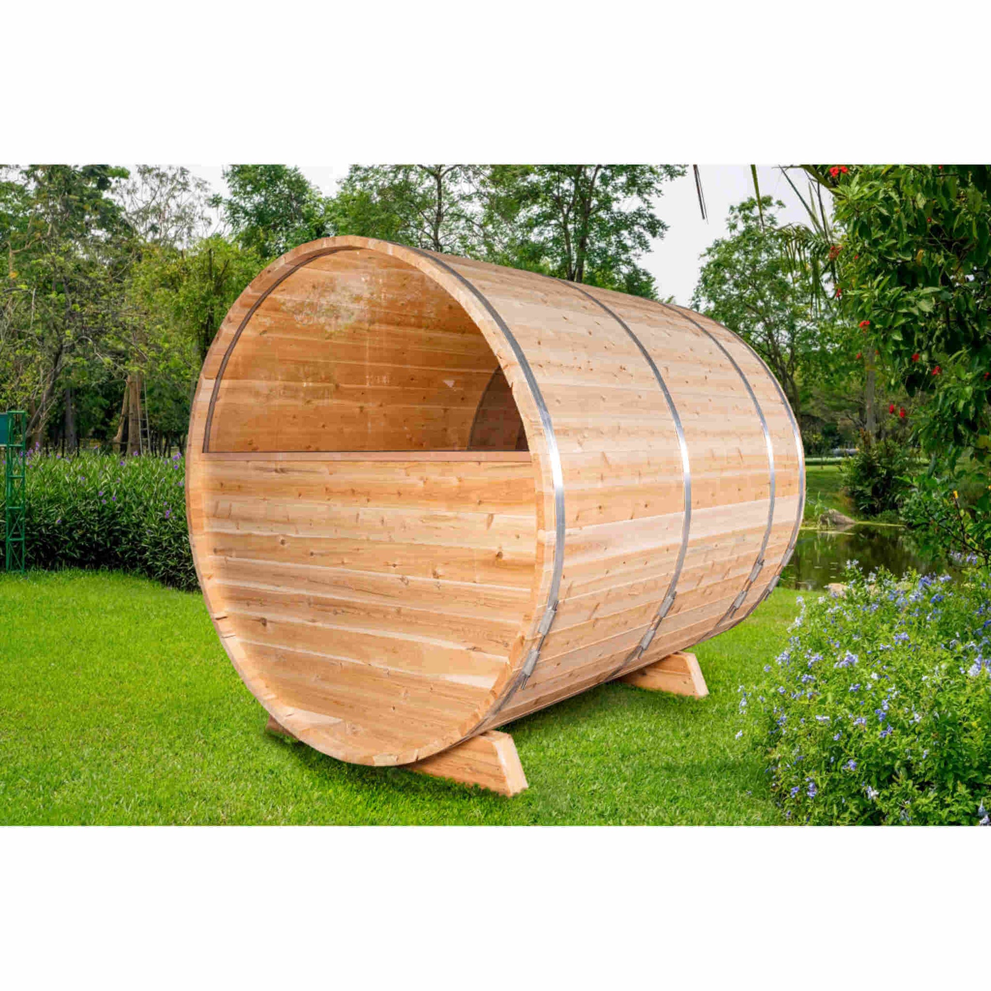 Dundalk Leisurecraft Canadian Timber 6-Person Tranquility MP Barrel Sauna | CTC2345MP