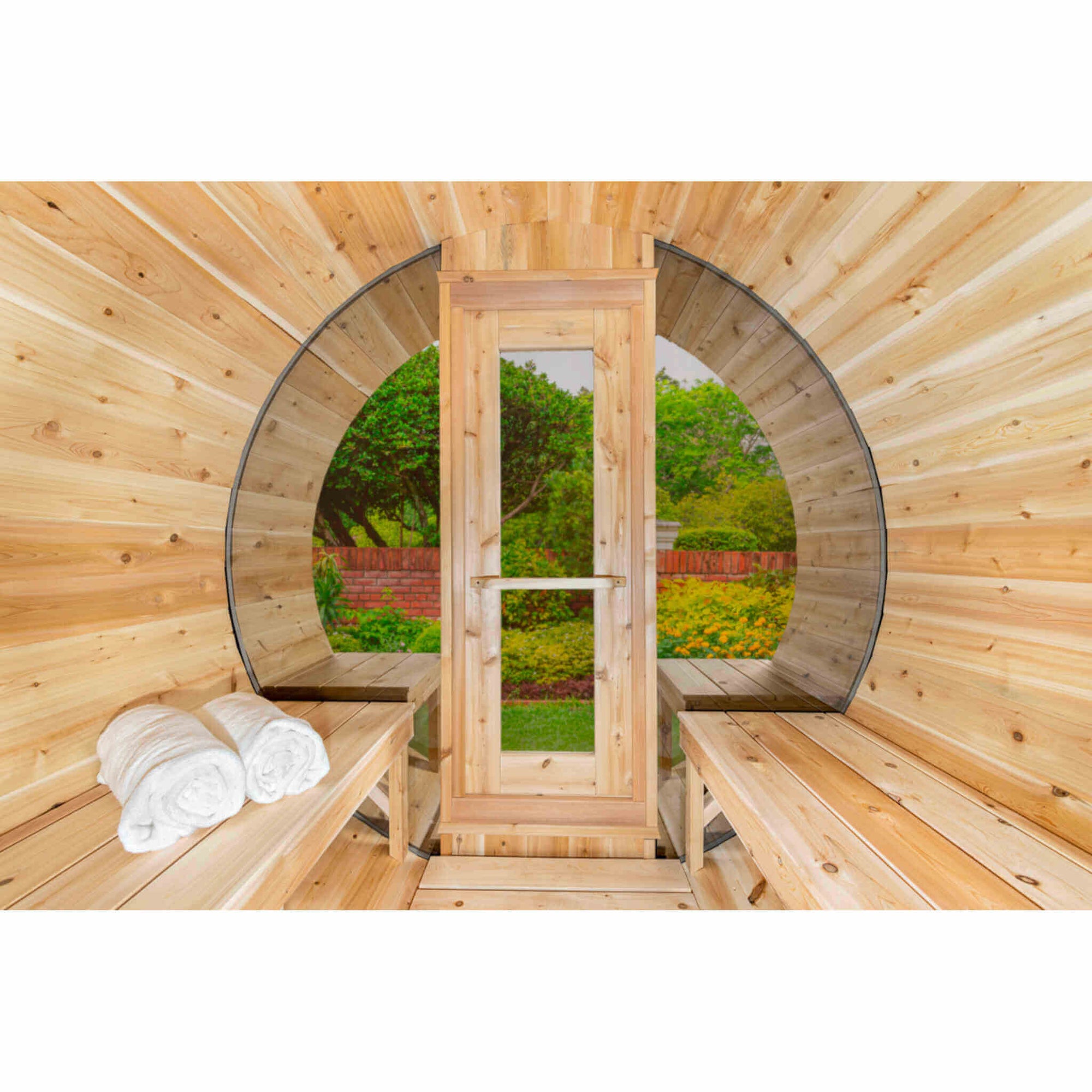 Dundalk Leisurecraft Canadian Timber 6-Person Tranquility MP Barrel Sauna | CTC2345MP