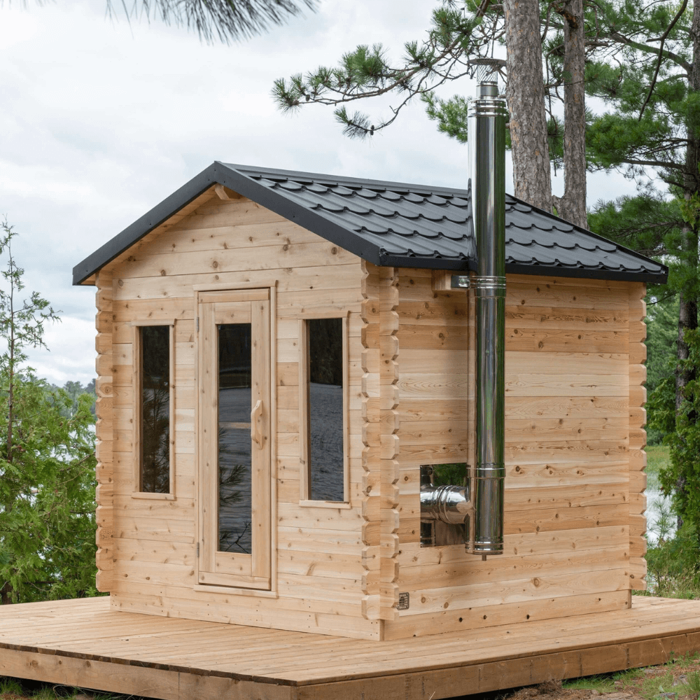 Dundalk Leisurecraft Canadian Timber 6 Person Georgian Cabin Sauna | CTC88W