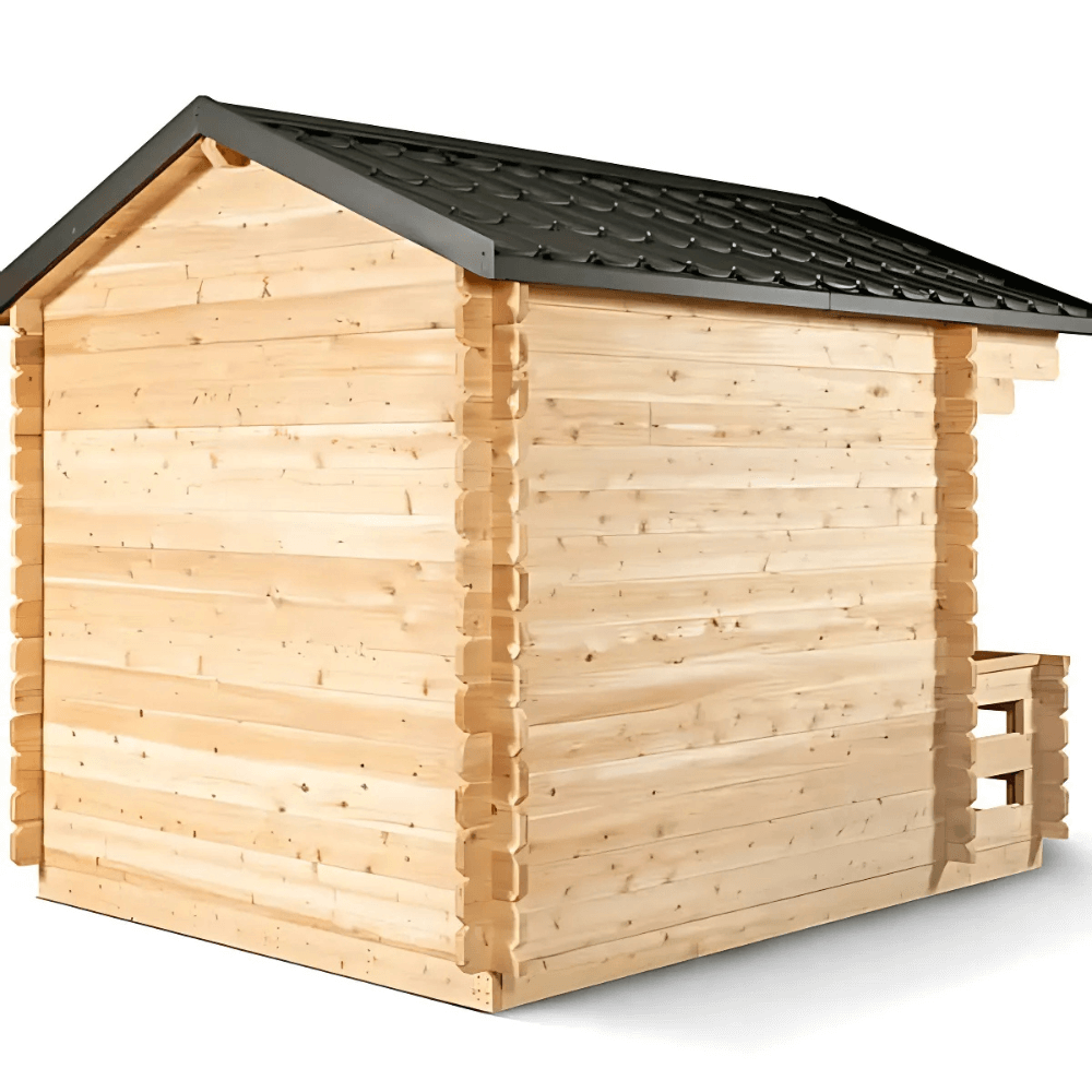Dundalk Leisurecraft Canadian Timber 6 Person Georgian Cabin Sauna w/ Porch | CTC88PW