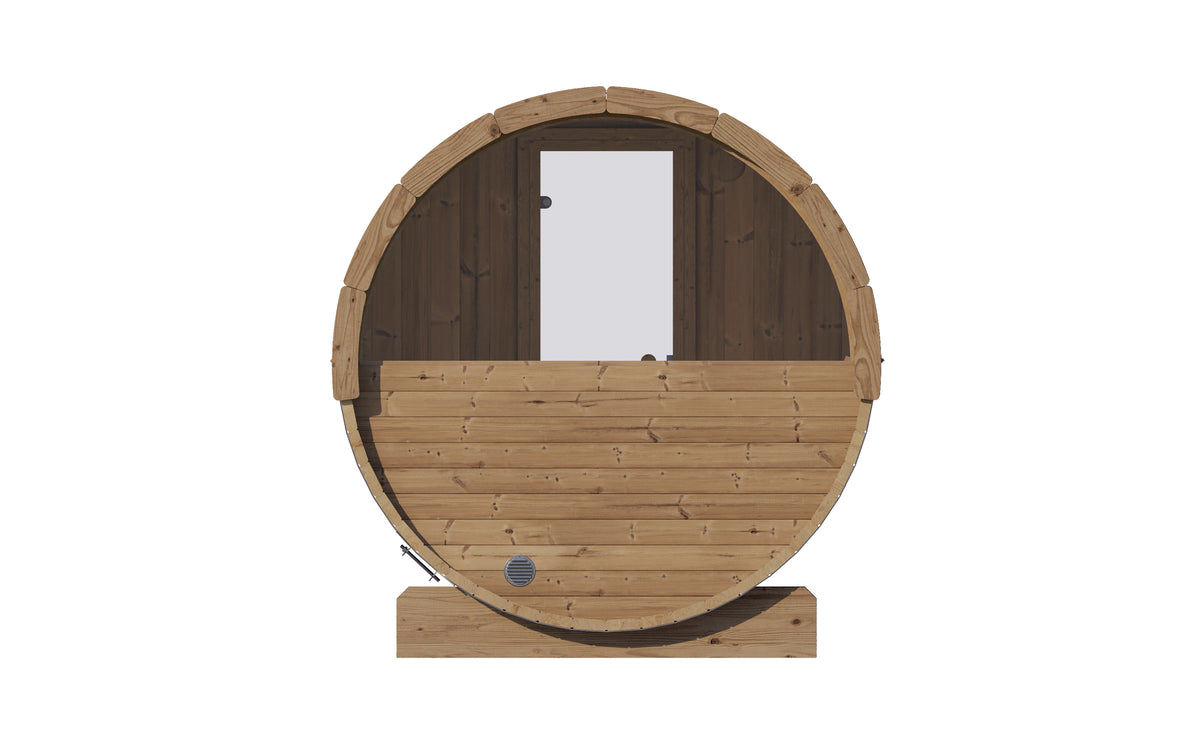 SaunaLife E6 2-4 Person Barrel Sauna | Ergo Models E6/ E6W