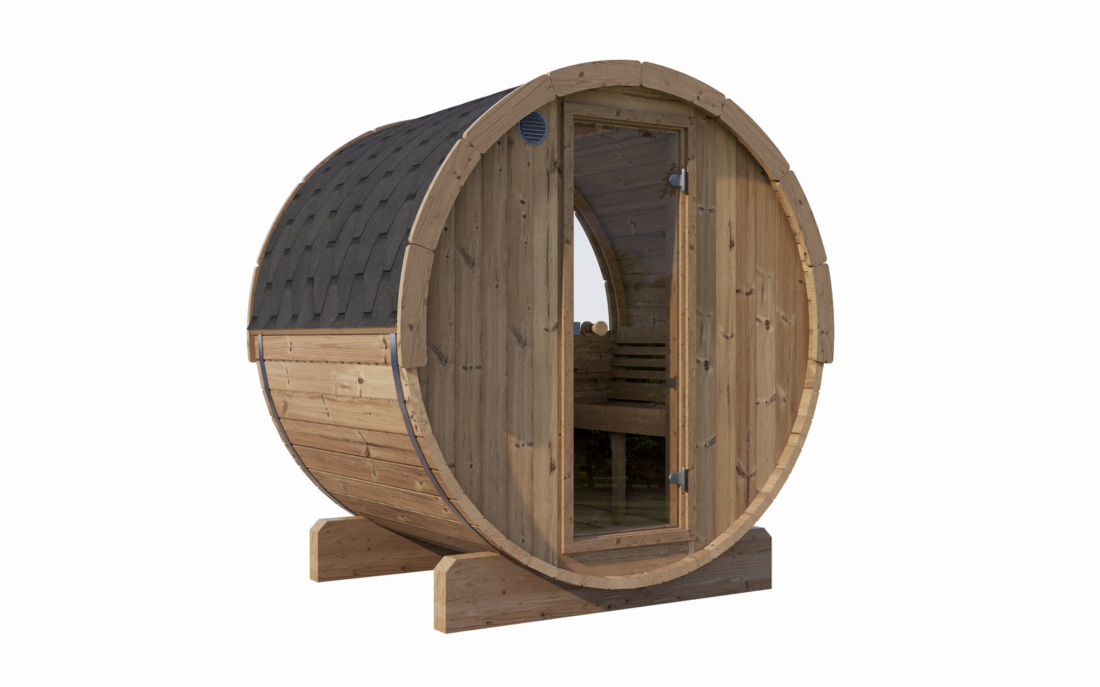SaunaLife E6 2-4 Person Barrel Sauna | Ergo Models E6/ E6W