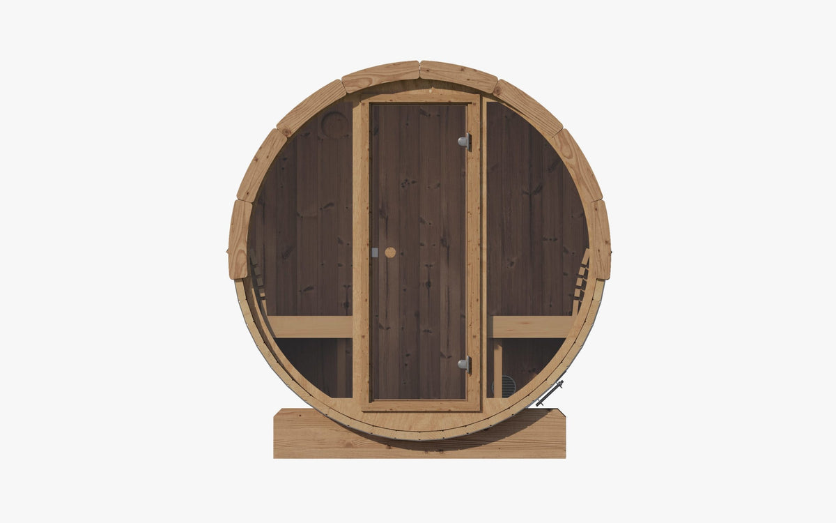 SaunaLife E7 4-Person Barrel Sauna | Ergo Models E7/ E7W/ E7G