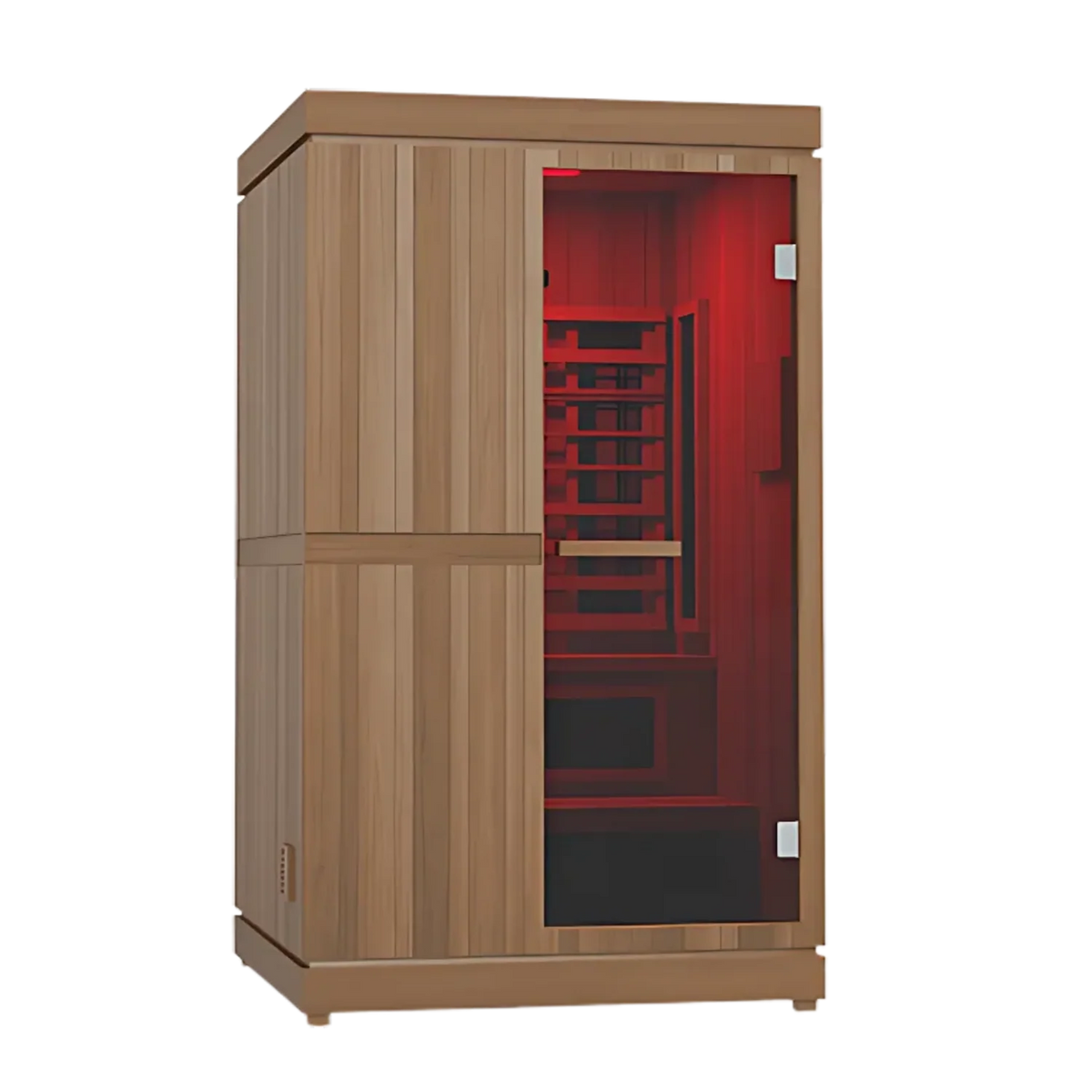 Finnmark FD-4 Trinity 2-Person Hybrid Indoor Sauna with Traditional Heater, Infrared & Red Light Therapy | FD-KN004