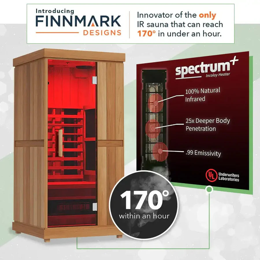 Finnmark FD-3 Full Spectrum 3-4 Person Infrared Sauna | FD-KN003