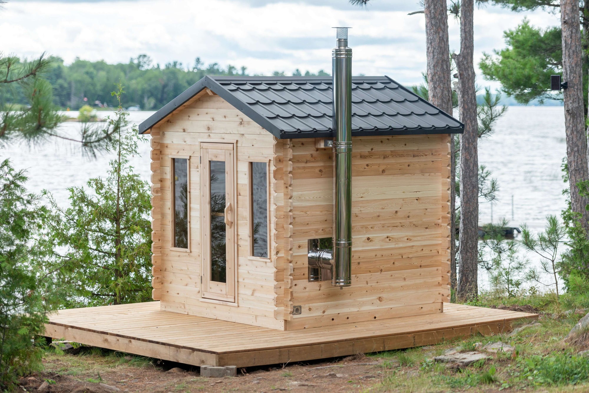 Dundalk Leisurecraft Canadian Timber 6 Person Georgian Cabin Sauna | CTC88W