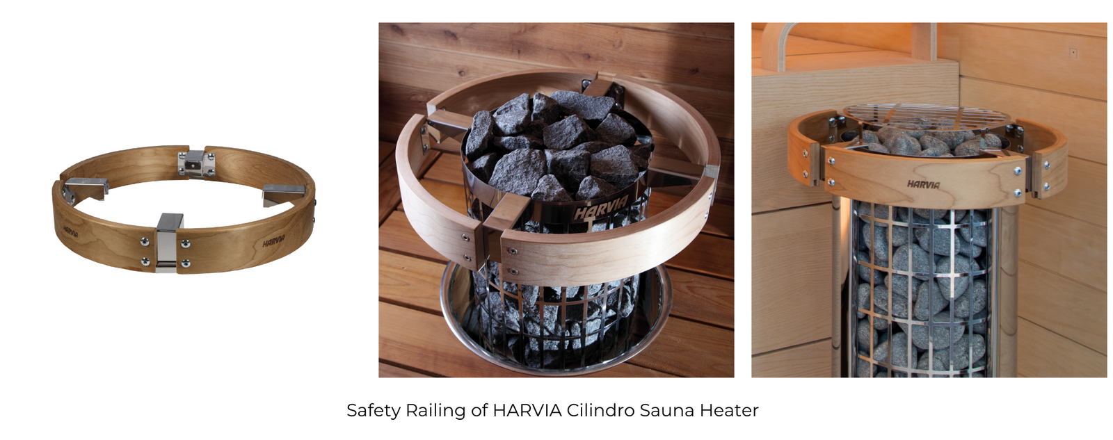 Harvia Cilindro Half Series Electric Sauna Heater w/ Built-in Control 6/8/9kW