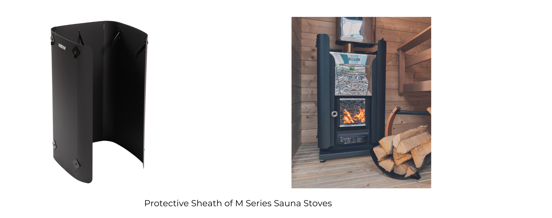 Harvia M3 SL 16.5kW Wood-Burning Sauna Stove w/ Exterior Feed