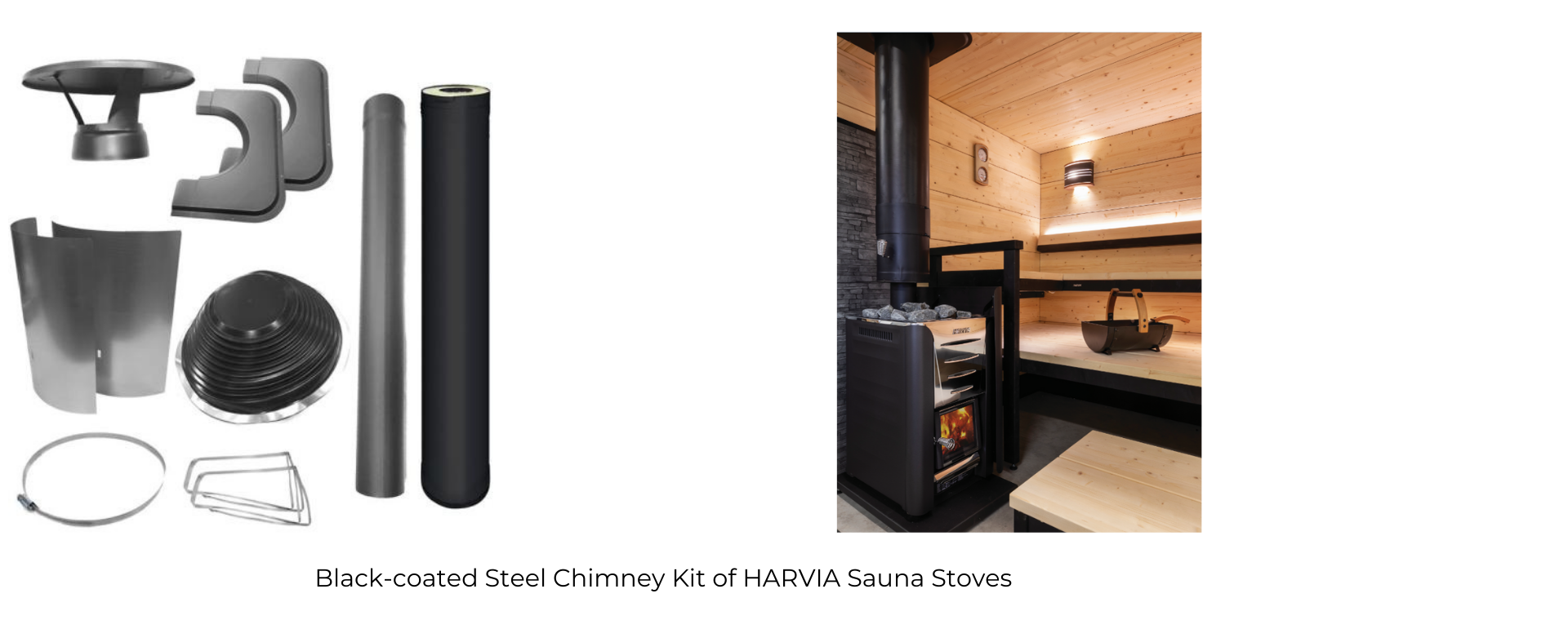 Harvia 20 PRO SL 24kW Wood-Burning Sauna Stove w/ Exterior Feed