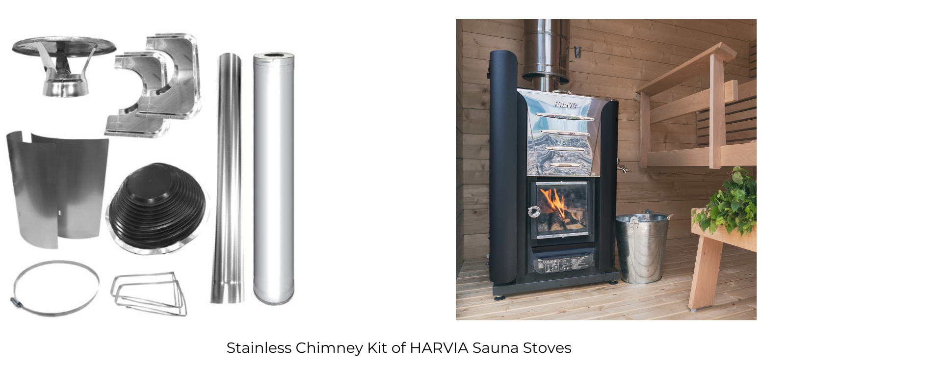 Harvia 20 PRO SL 24kW Wood-Burning Sauna Stove w/ Exterior Feed