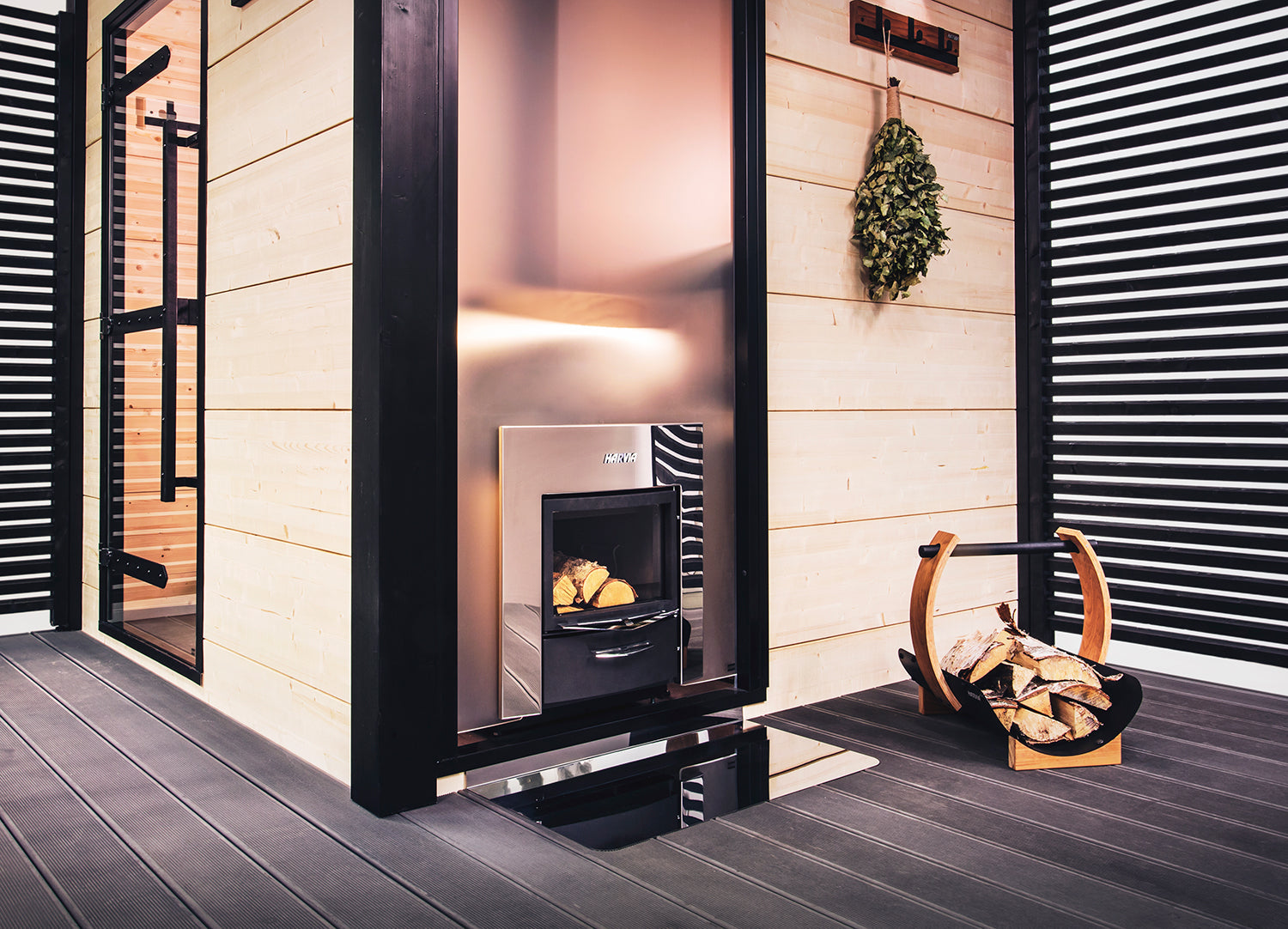 Harvia Legend 240 Duo 21kW Wood-Burning Sauna Stove/ Fireplace Combo