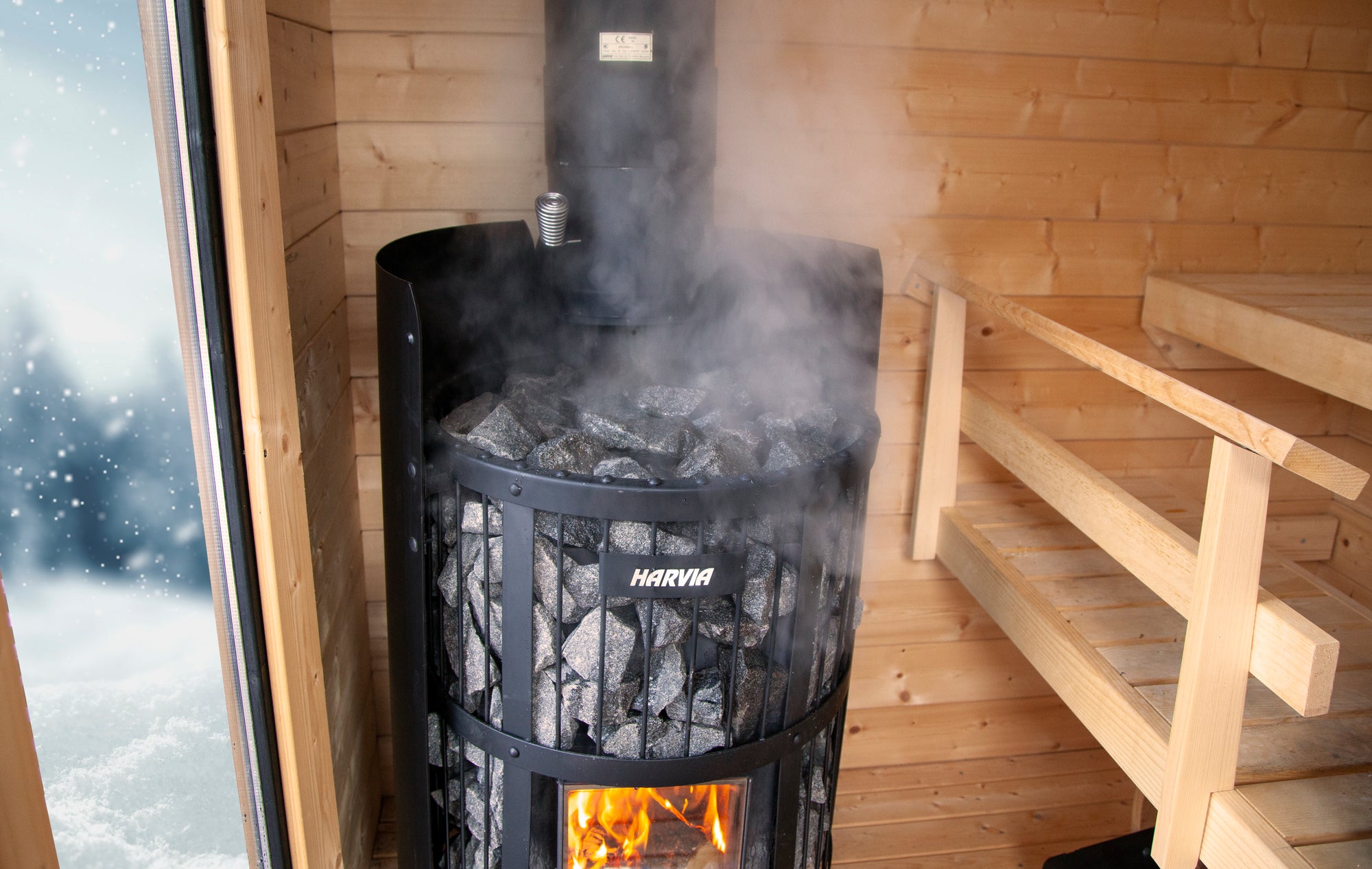Harvia Legend 240 GreenFlame 15.9kW Wood-Burning Sauna Stove
