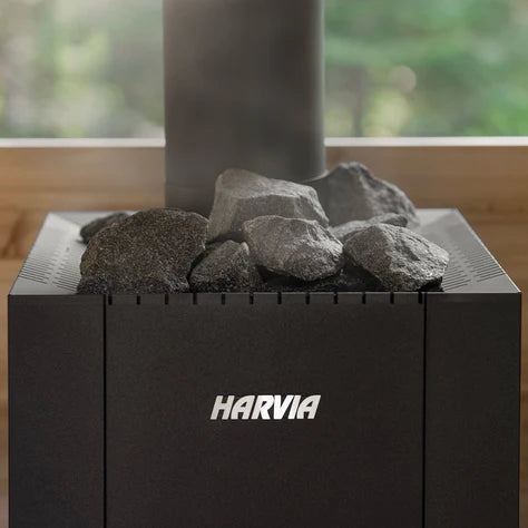 Harvia Linear 22 GreenFlame 15.7kW Low Emission Wood Burning Sauna Stove