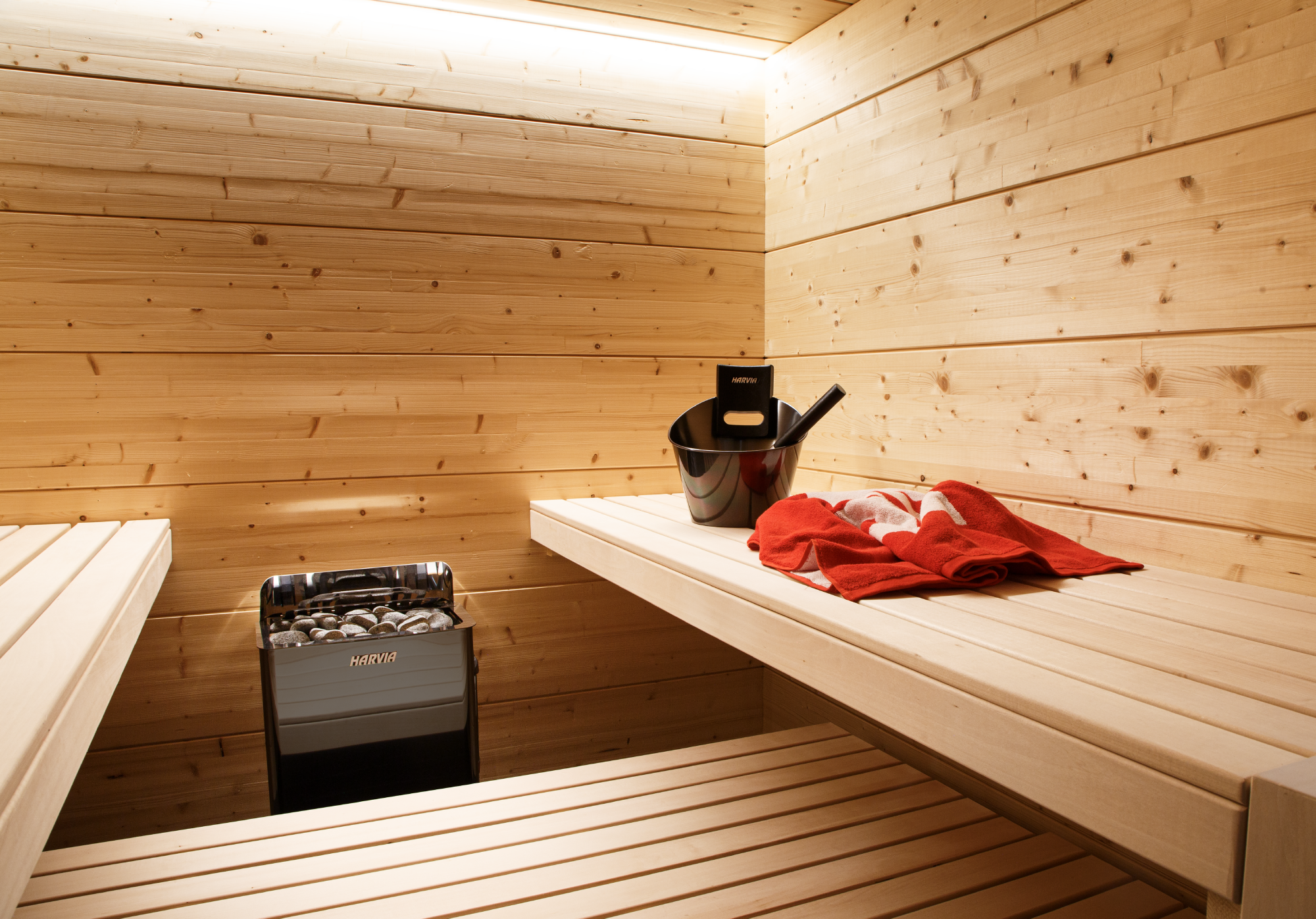 Harvia The Wall Electric Sauna Heater w/ Built-in Controls 6/8kW