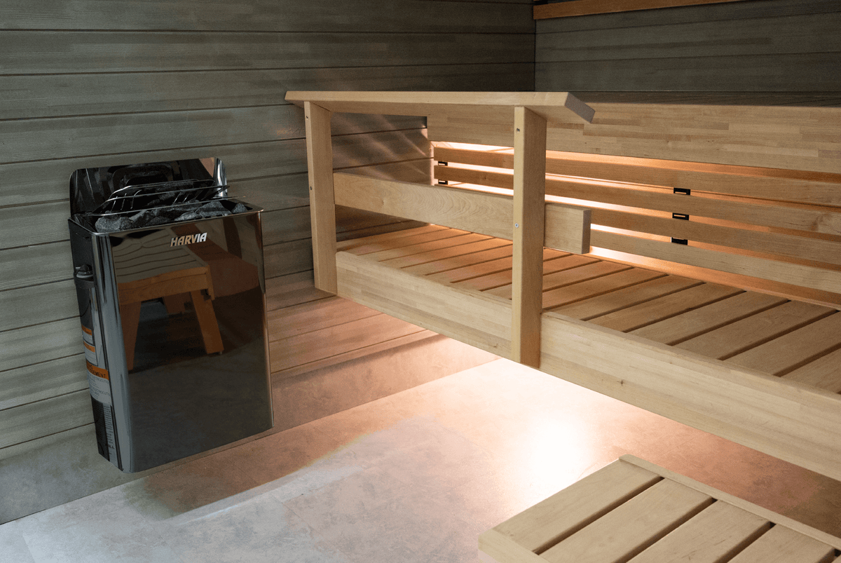 Harvia The Wall Electric Sauna Heater w/ Built-in Controls 6/8kW