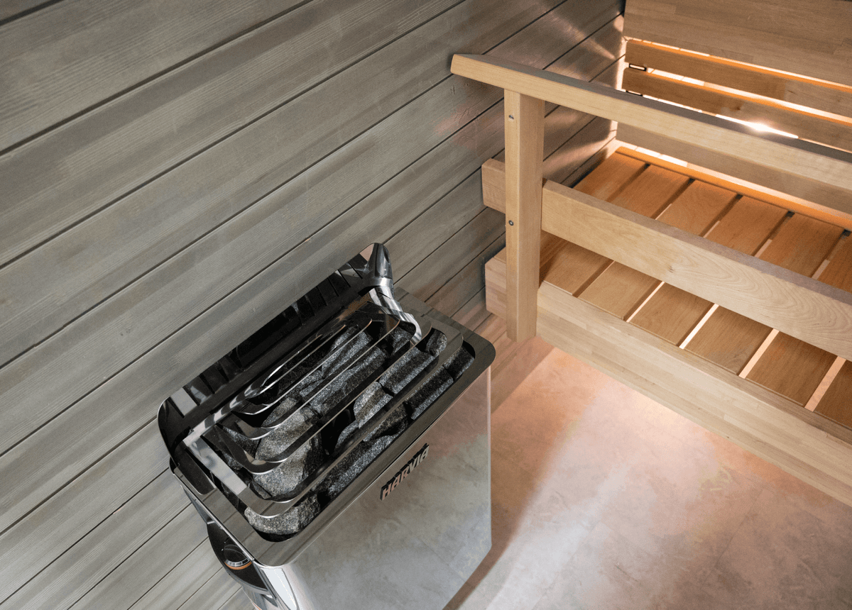 Harvia The Wall Electric Sauna Heater w/ Built-in Controls 6/8kW