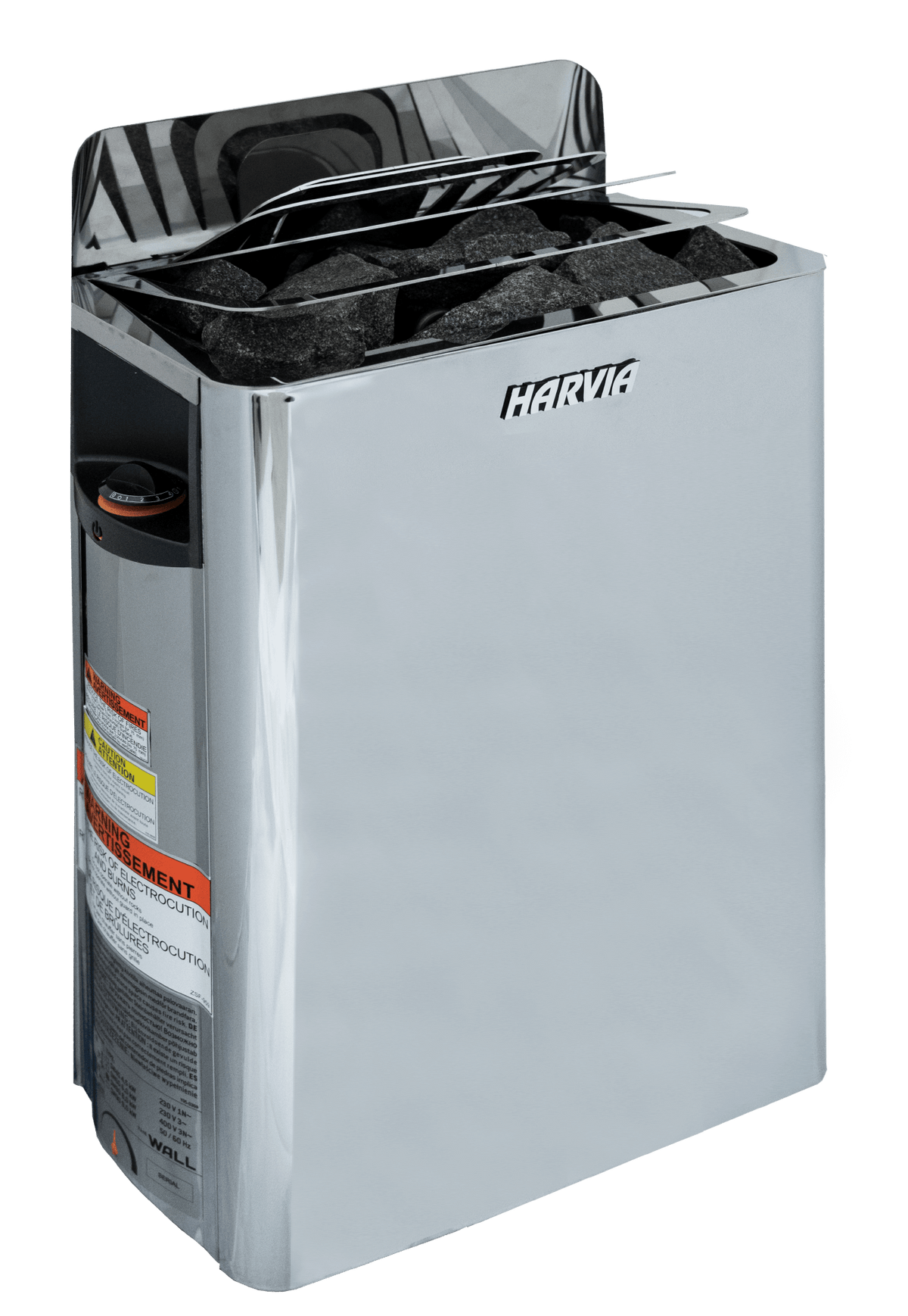 Harvia The Wall Electric Sauna Heater w/ Built-in Controls 6/8kW
