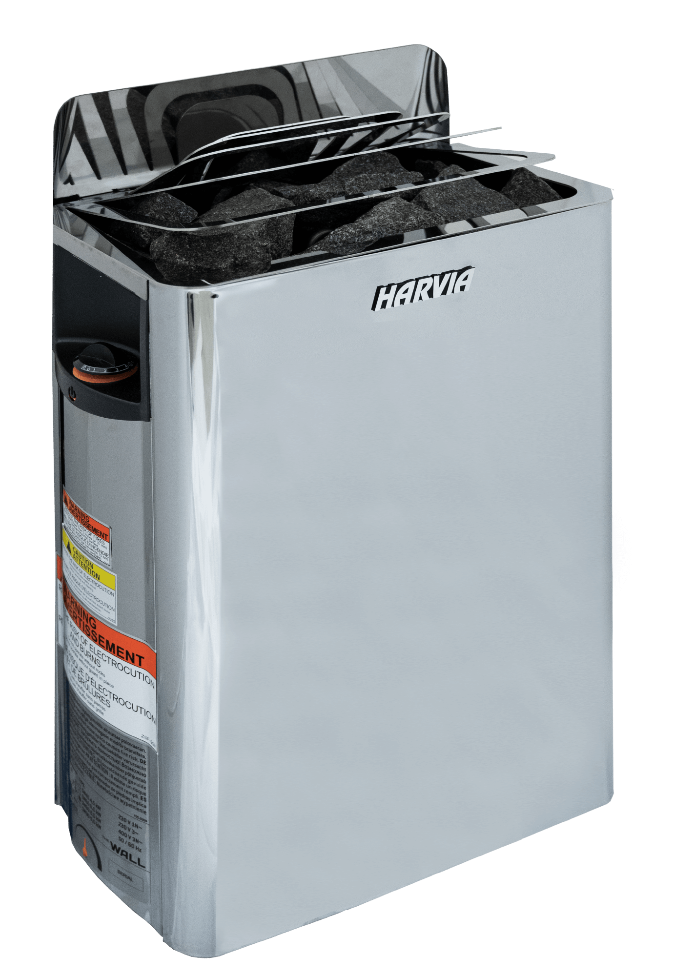 Harvia The Wall Electric Sauna Heater w/ Built-in Controls 6/8kW