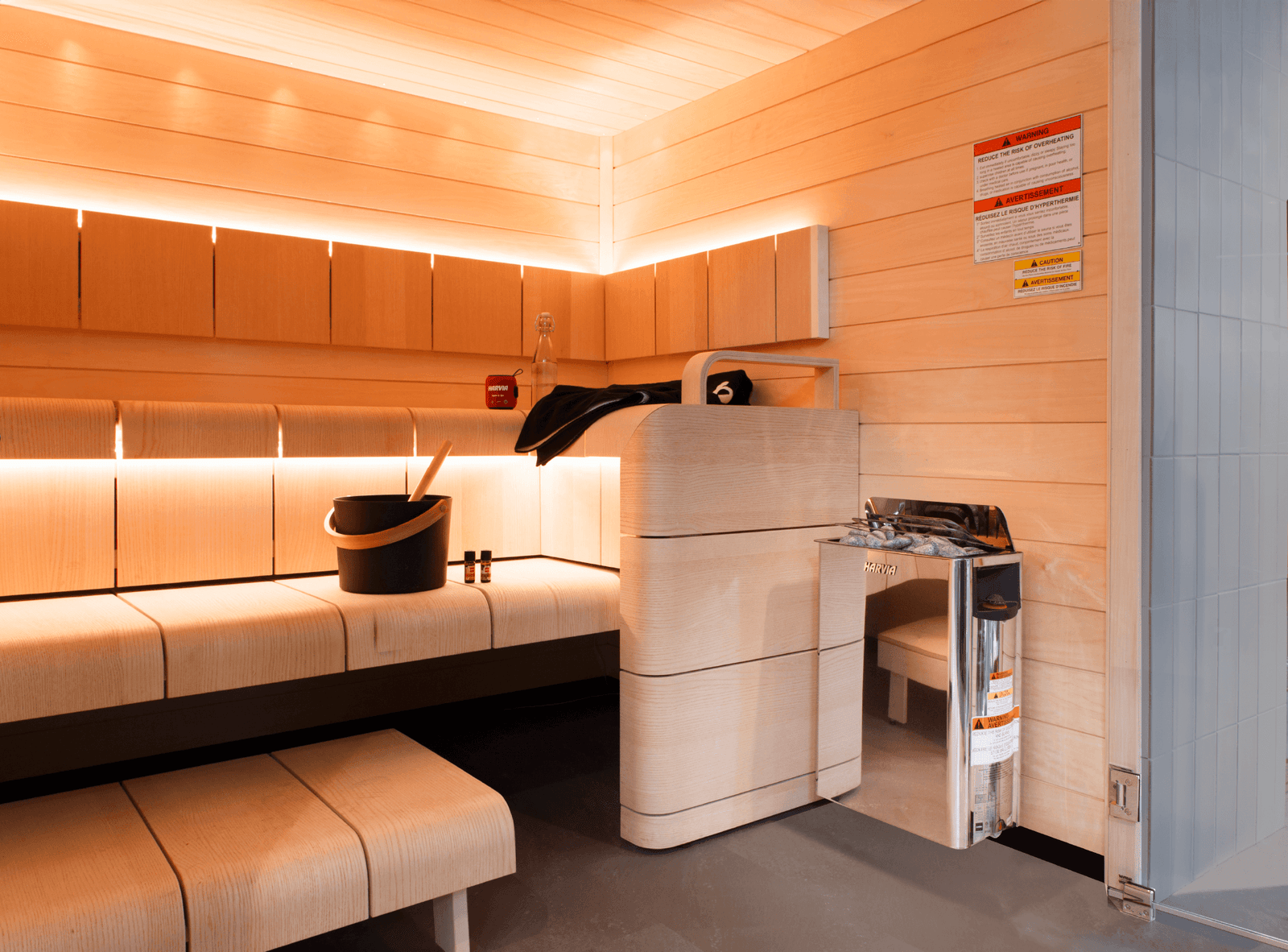 Harvia The Wall Electric Sauna Heater w/ Built-in Controls 6/8kW