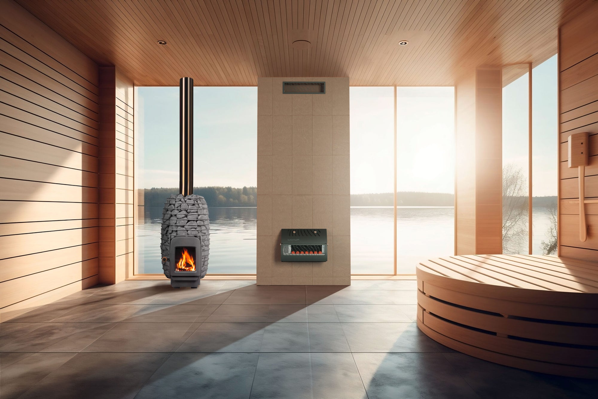 Saunum Sauna Temp & Steam Equalizer In-Wall | AirSolo Wall