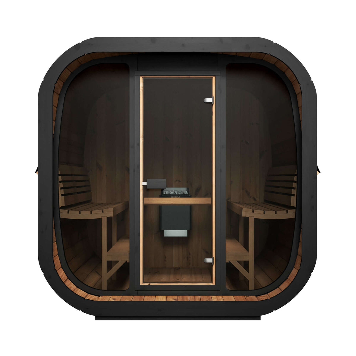 SaunaLife CL7G 6-Person Cube-Series Outdoor Sauna Kit