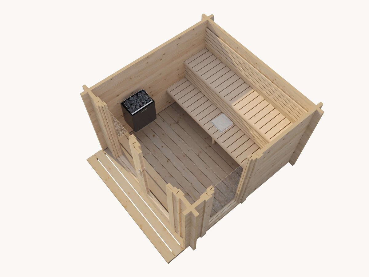 Saunalife G4 6 Person Traditional Outdoor Cabin Sauna