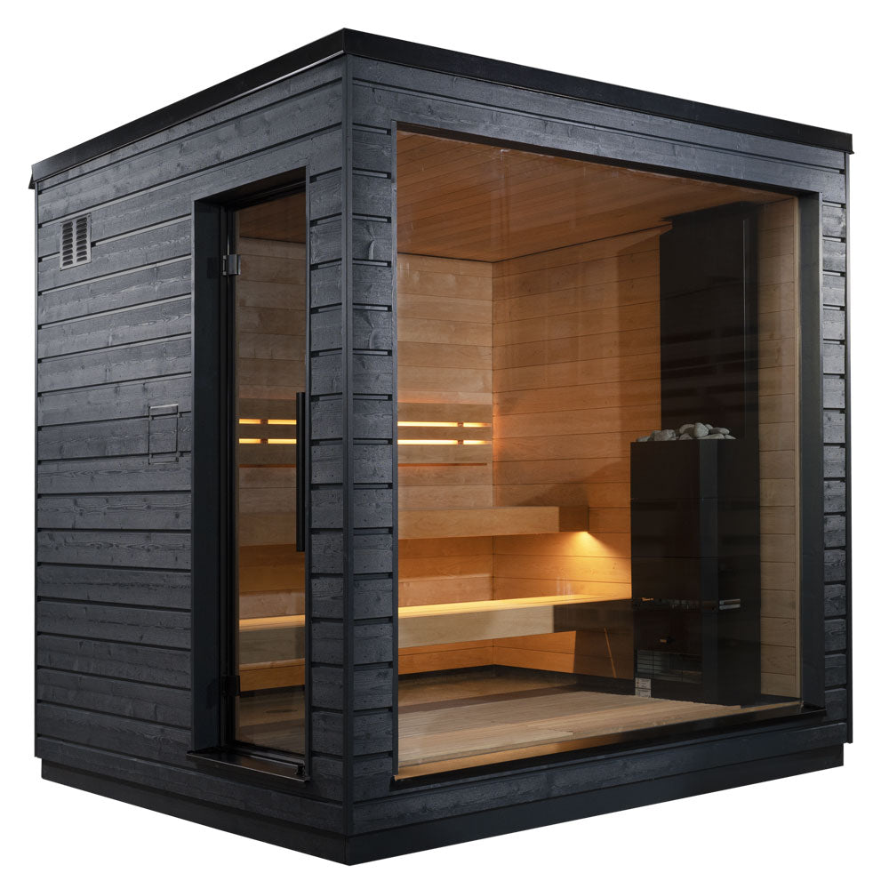 SaunaLife G6 5-Person Pre-Assembled Outdoor Sauna Cabin