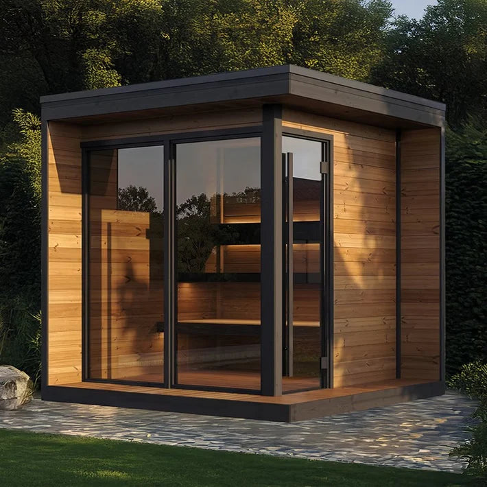 SaunaLife GL6 6-Person Outdoor Traditional Sauna Kit