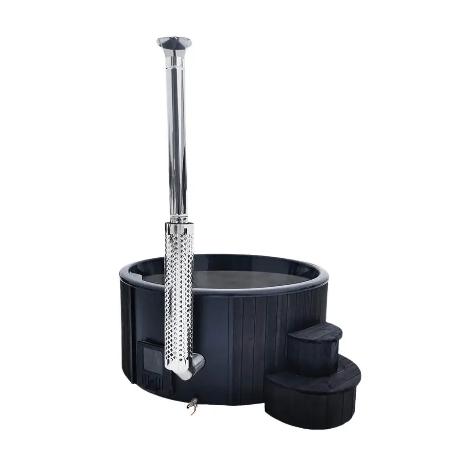 SaunaLife S4 6 Person Wood-Fired Hot Tub | Models S4B/S4N