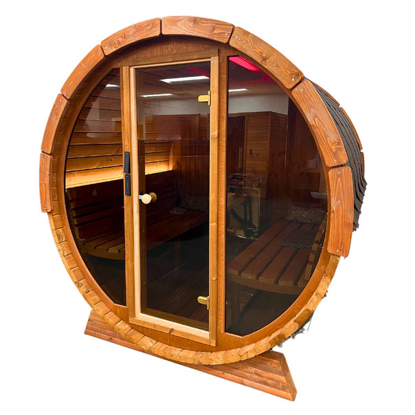 SaunaLife E7 4-Person Barrel Sauna | Ergo Models E7/ E7W/ E7G