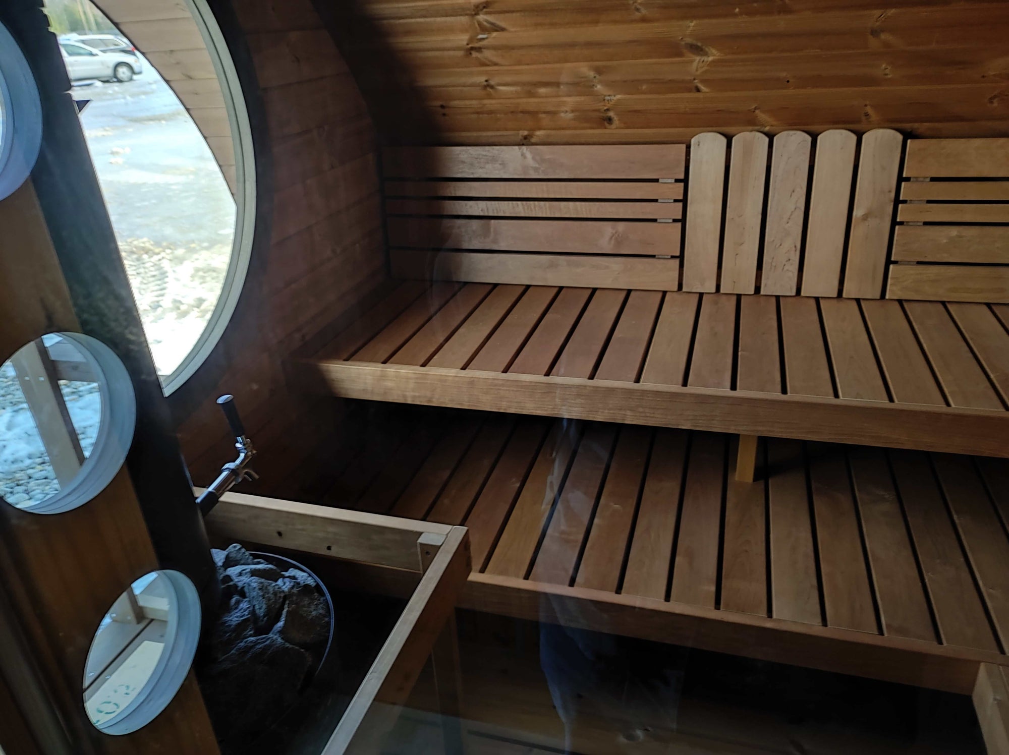 SaunaLife G11 8 Person Outdoor Barrel Sauna