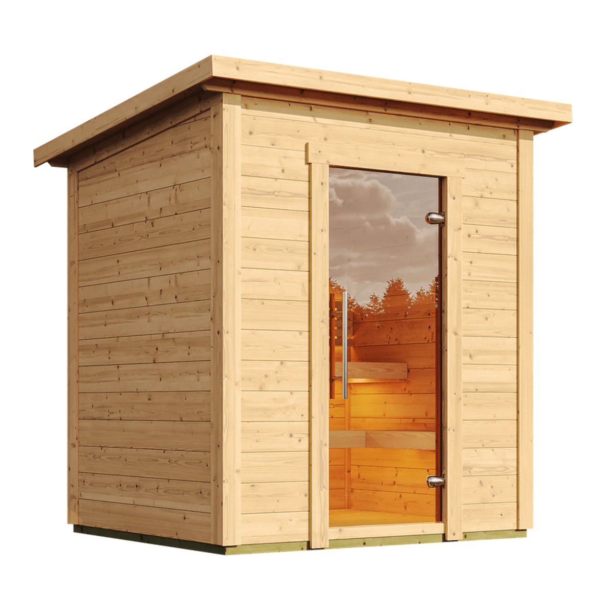 SaunaLife G2 4-Person Traditional Outdoor Sauna Cabin