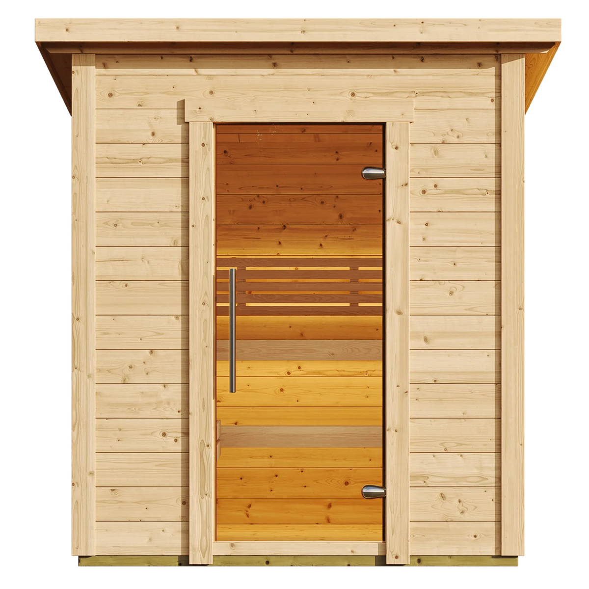 SaunaLife G2 4-Person Traditional Outdoor Sauna Cabin