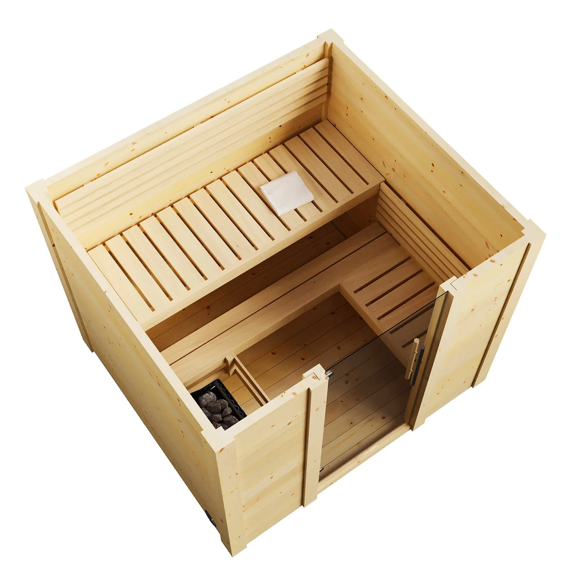 SaunaLife G2 4-Person Traditional Outdoor Sauna Cabin