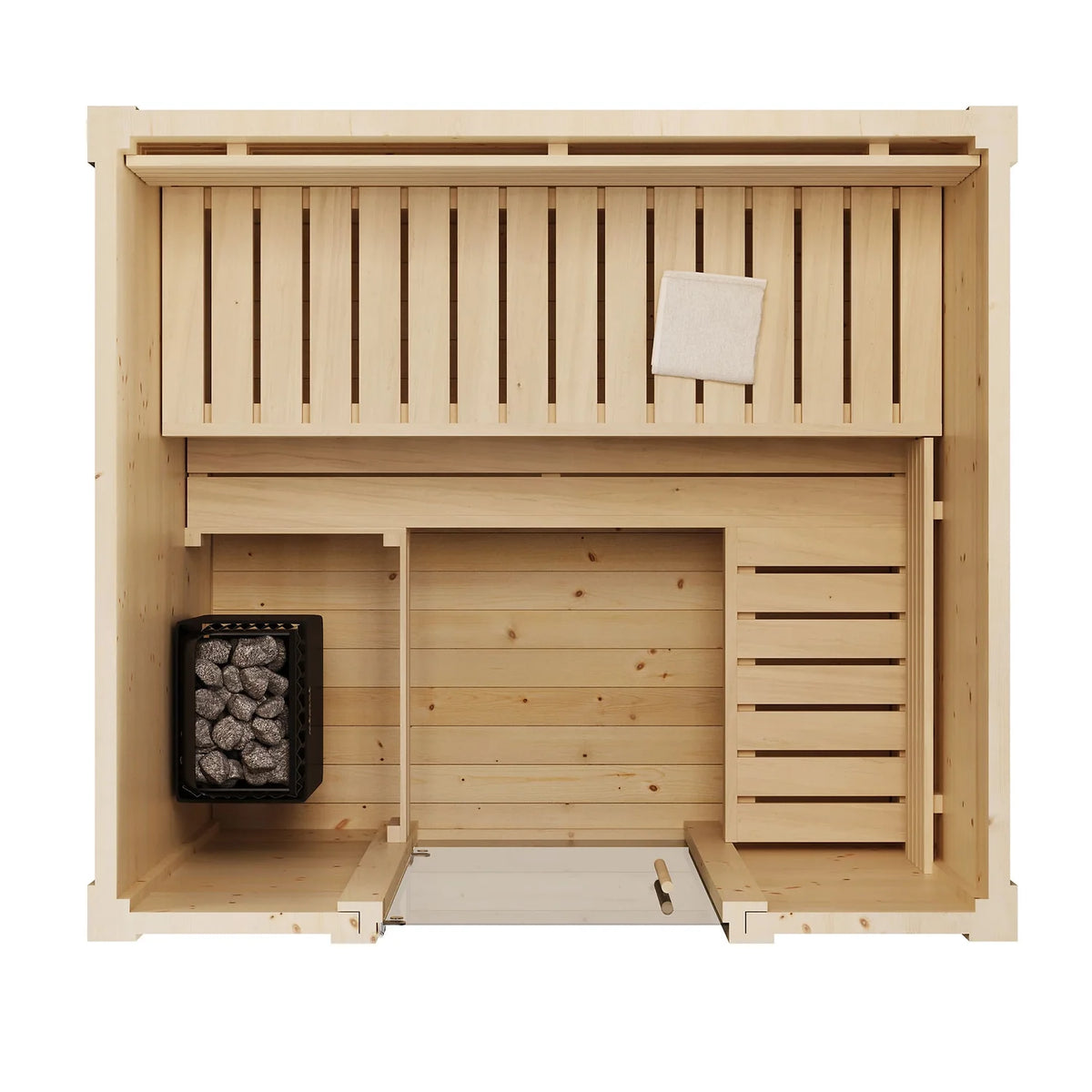 SaunaLife G2 4-Person Traditional Outdoor Sauna Cabin