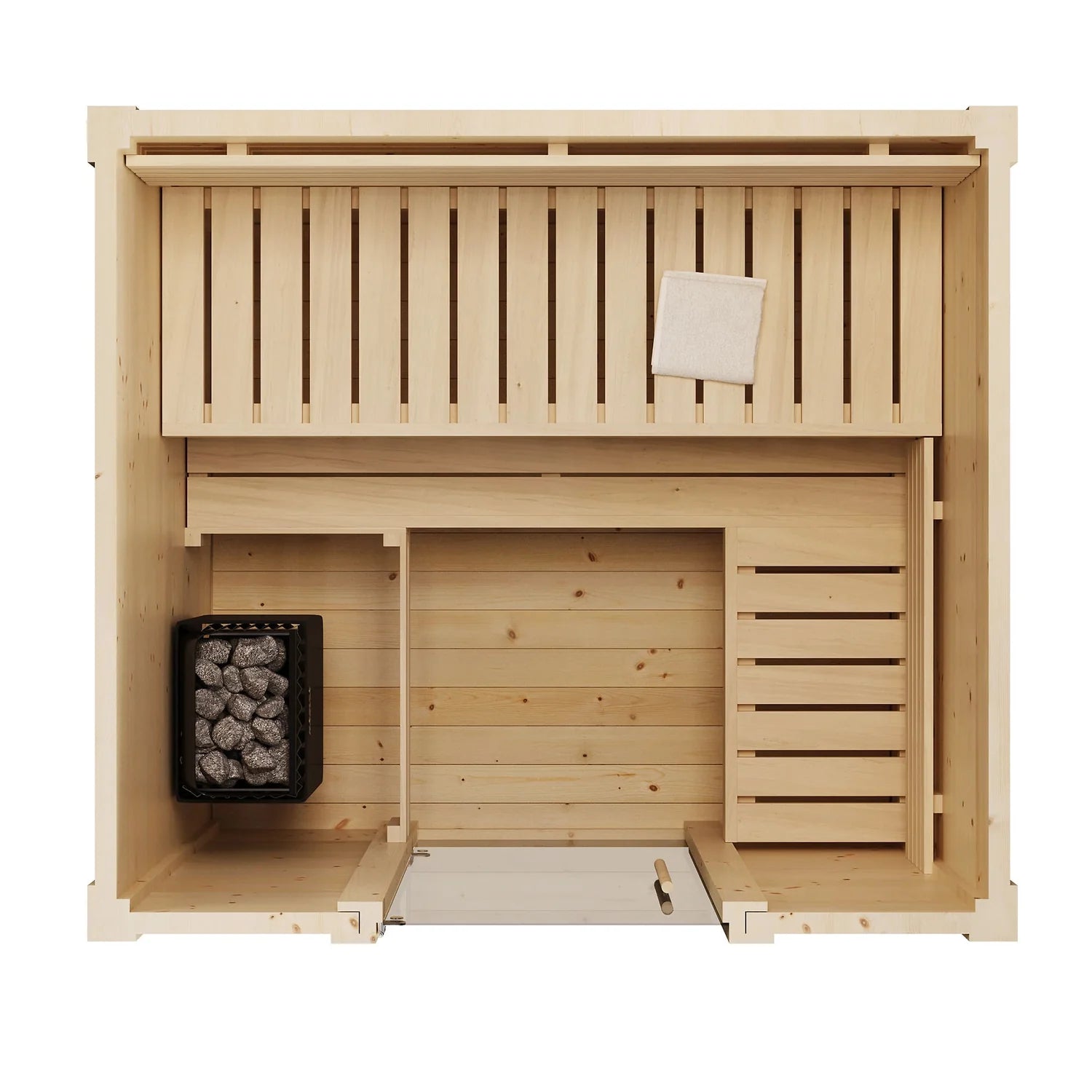 SaunaLife G2 4-Person Traditional Outdoor Sauna Cabin