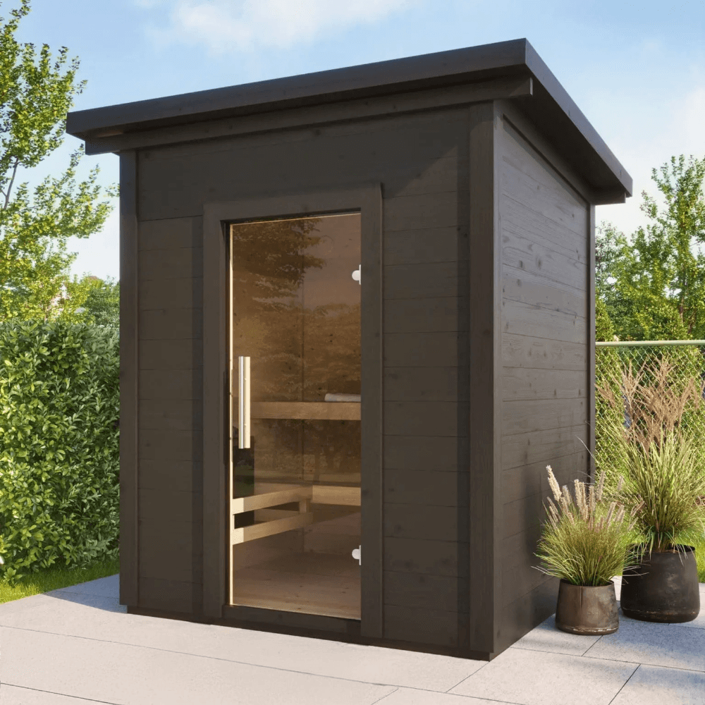 Saunalife G2 4 Person Traditional Outdoor Sauna Cabin