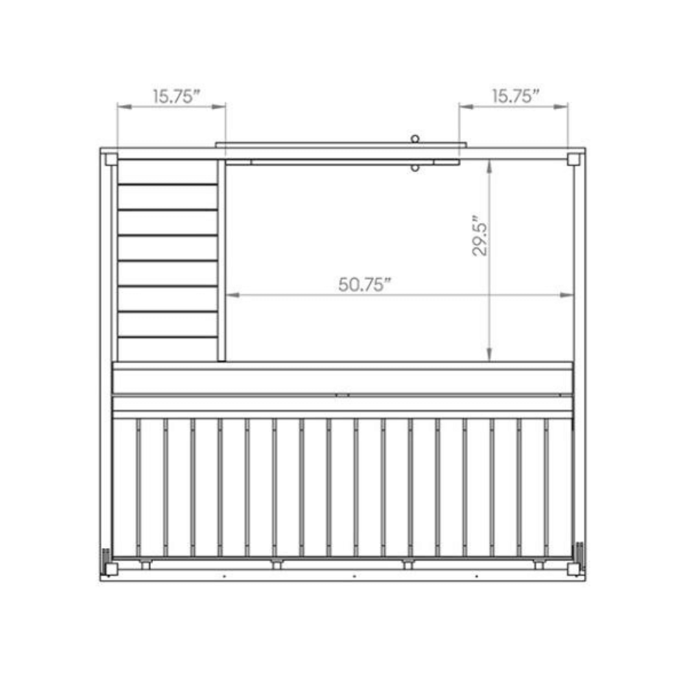 Saunalife G2 4 Person Traditional Outdoor Sauna Cabin