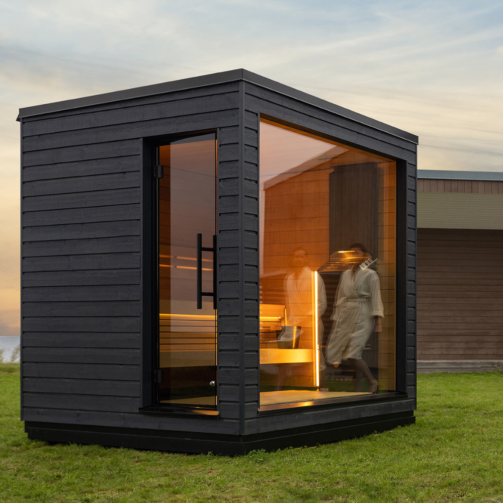 SaunaLife G6 5-Person Pre-Assembled Outdoor Sauna Cabin