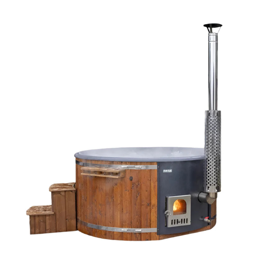 SaunaLife S4 6 Person Wood-Fired Hot Tub | Models S4B/S4N