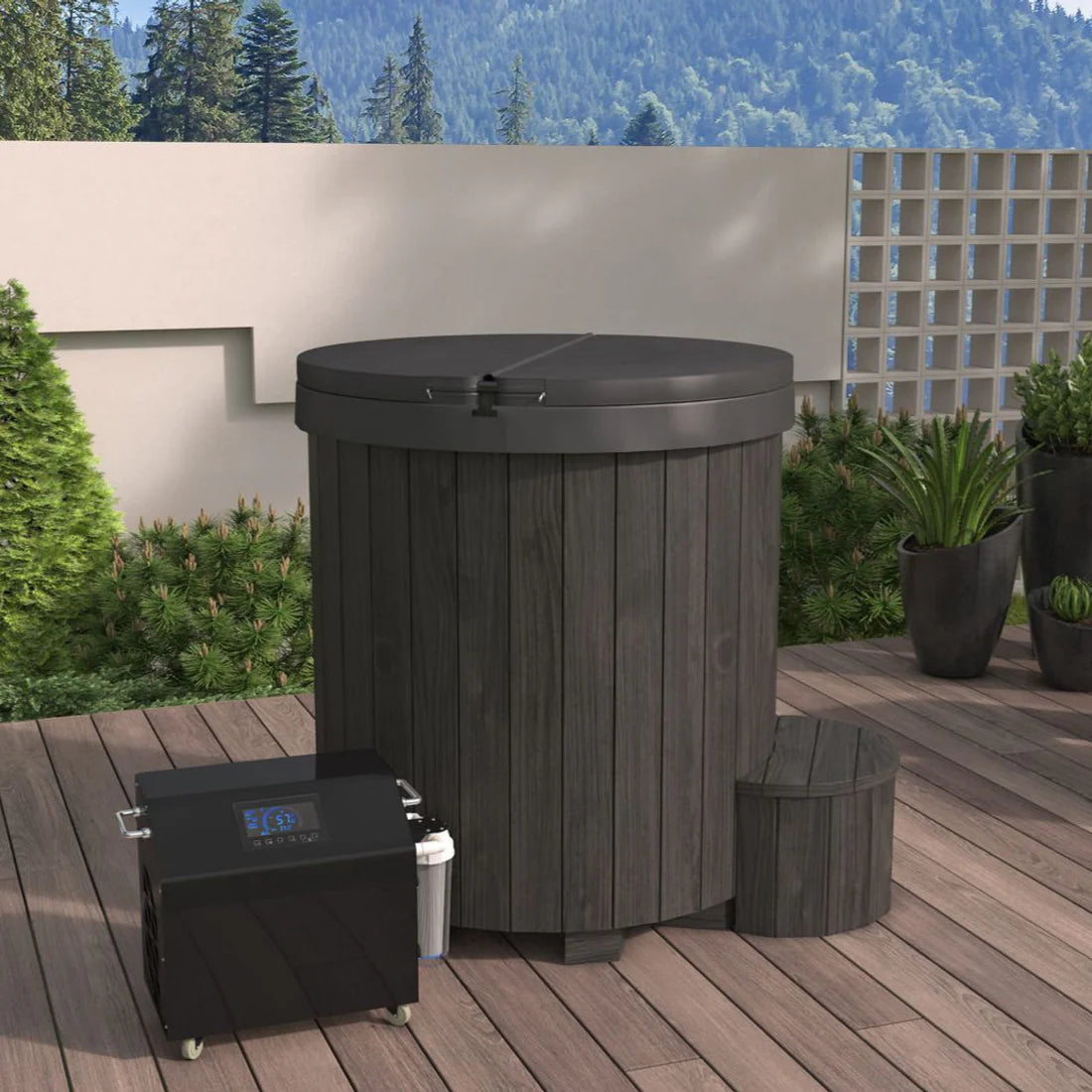 SaunaLife S1B 1-Person Cold/Hot Plunge Tub