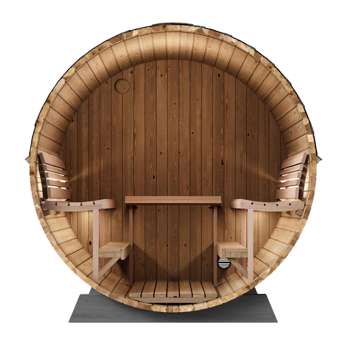 SaunaLife EE8G 4-Person Barrel Sauna | Ergo Elegance Series