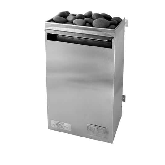 Scandia 2-8 Person Electric Barrel Sauna w/ Canopy, Electric Heater Included