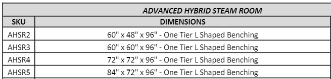Scandia Advanced Hybrid Steam Room