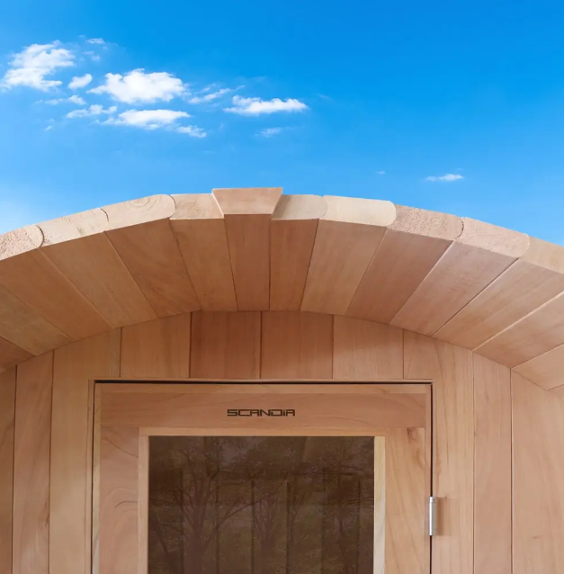 Scandia 2-8 Person Barrel Sauna w/ Electric Heater