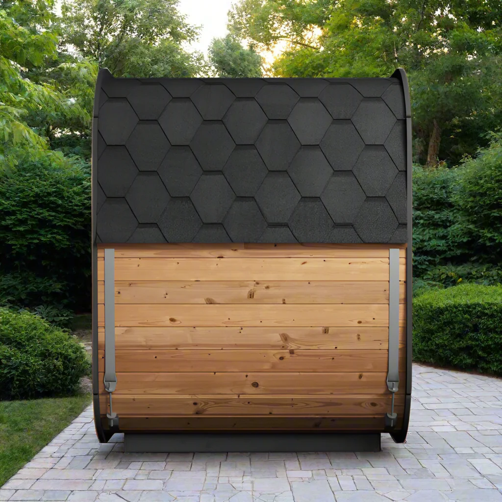 SaunaLife CL5G 4-Person Cube-Series Outdoor Sauna Kit