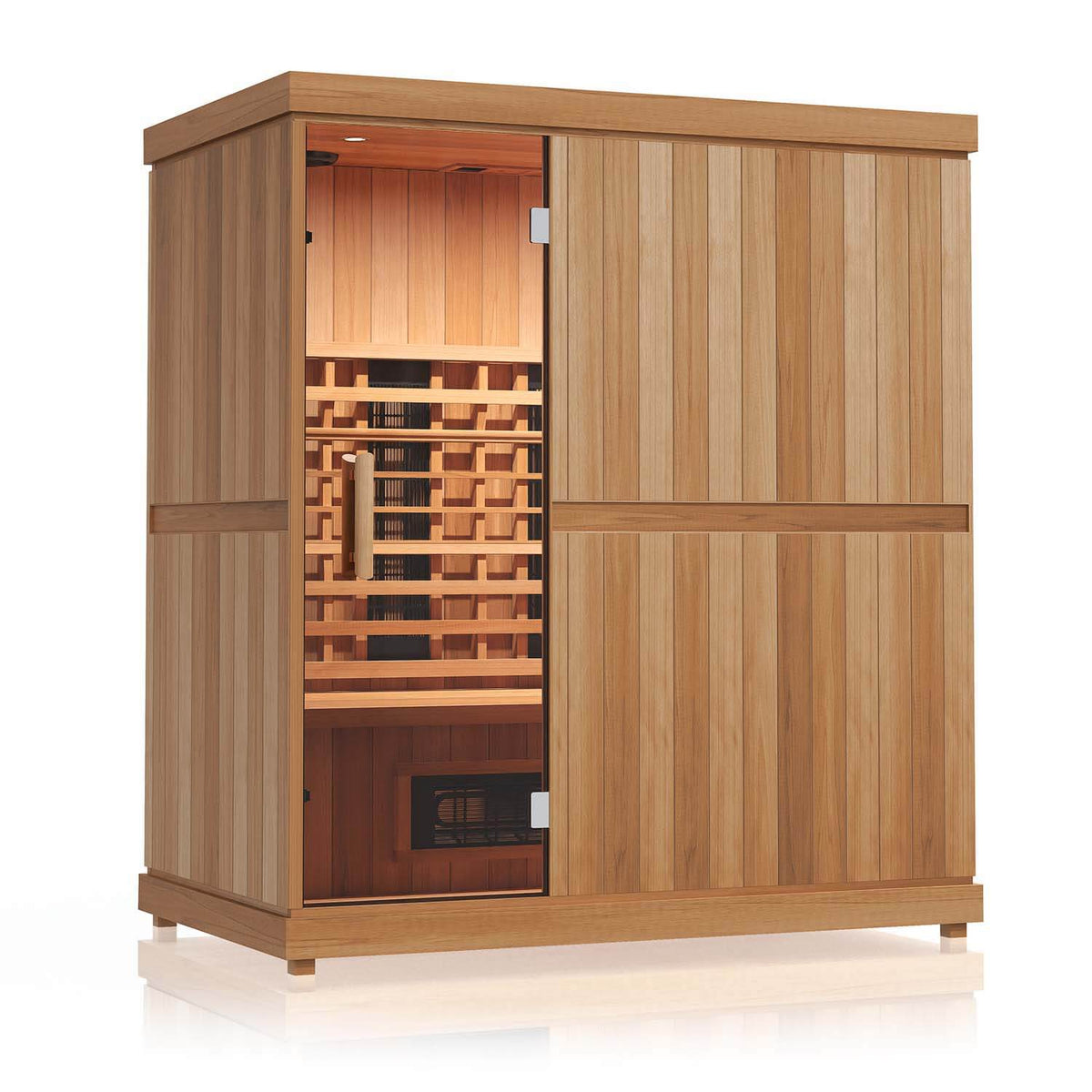 Finnmark FD-3 3–4 person full spectrum infrared sauna on a white background